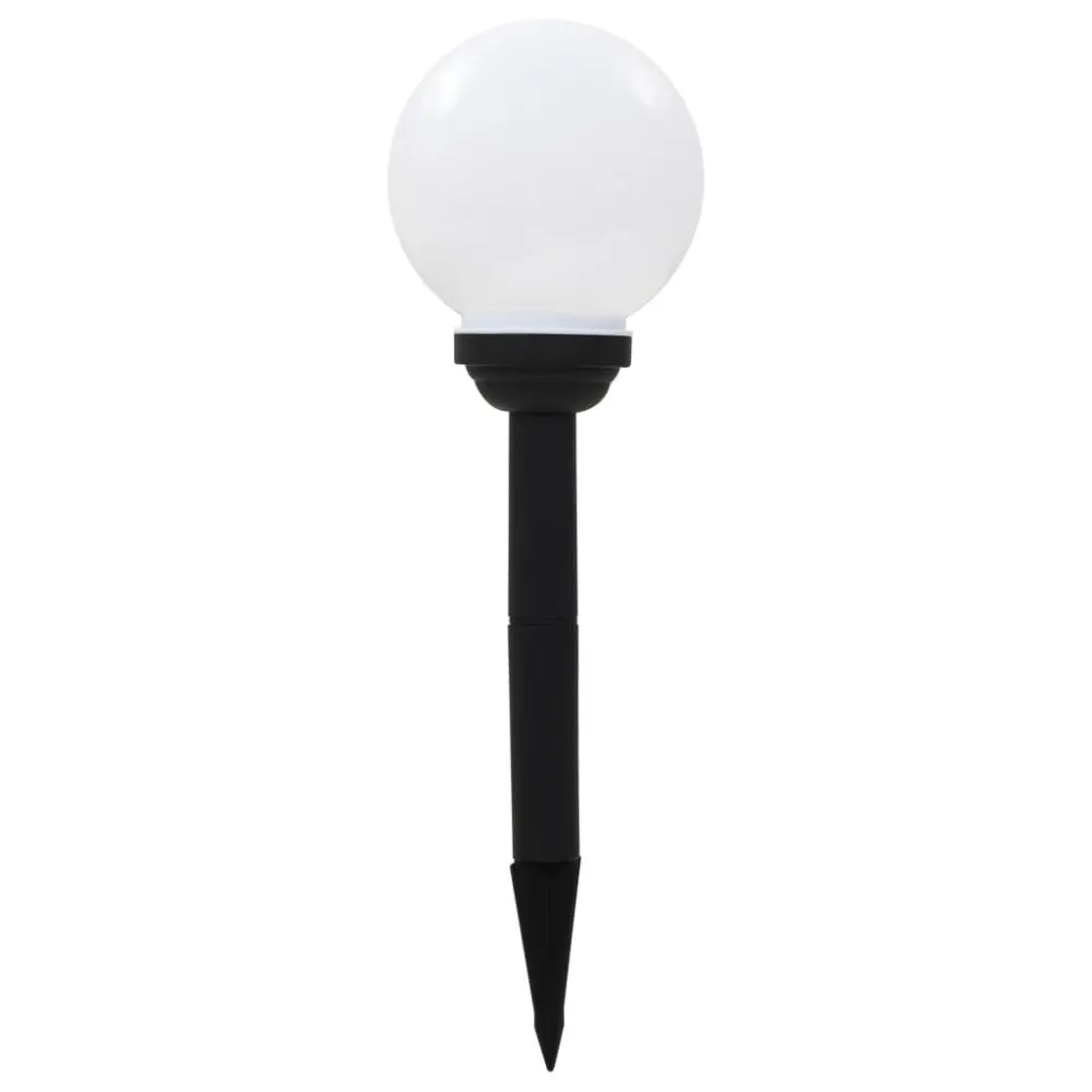 Poste de Jardim Candeeiro solar de exterior LED 4 pcs esférico 15 cm RGB