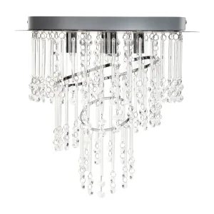 Poste de Jardim Lustre em cristal prateado ⌀ 35 cm ESMELLE