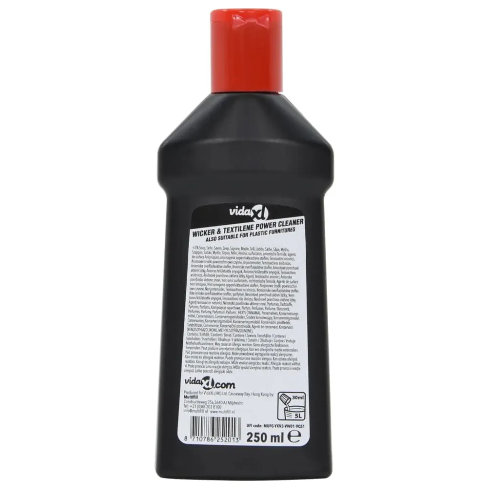 Produto de limpeza vime e textilene mobiliário exterior 250 ml