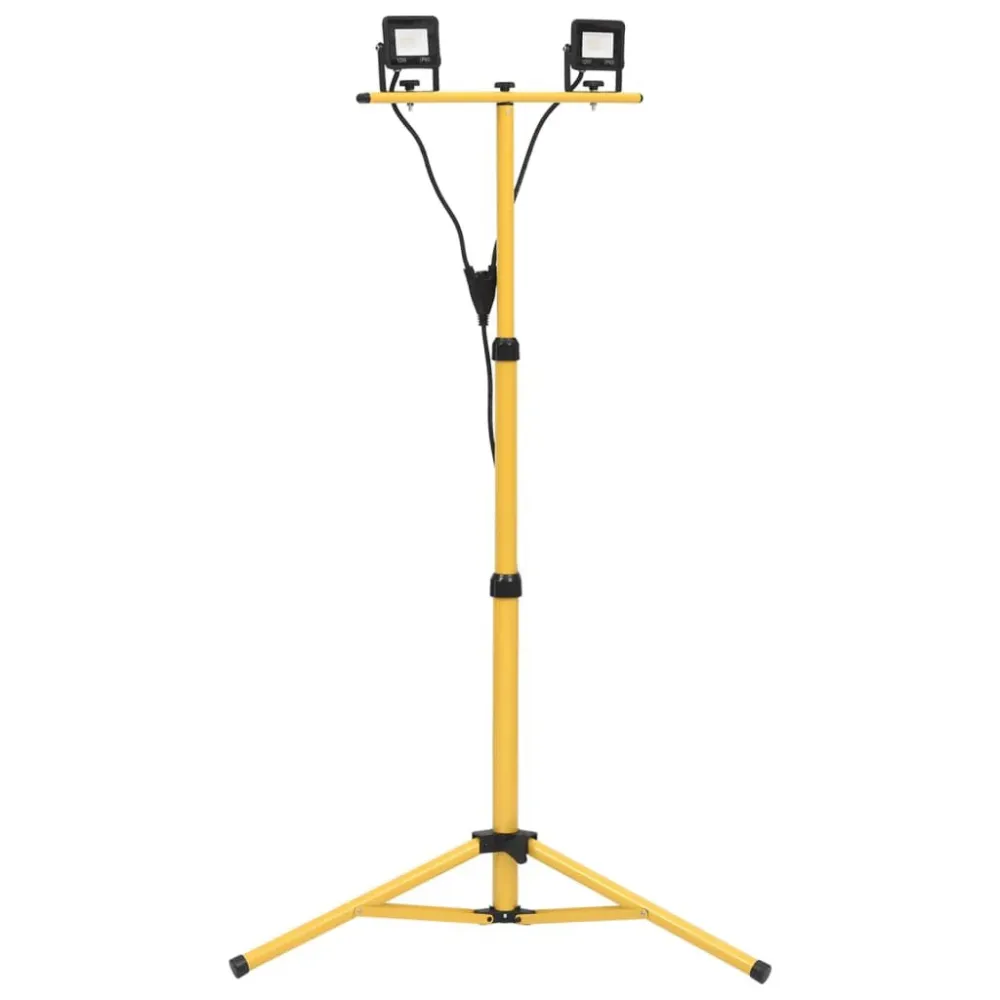 Projetor com iluminação LED e tripé 2x10 W branco helado