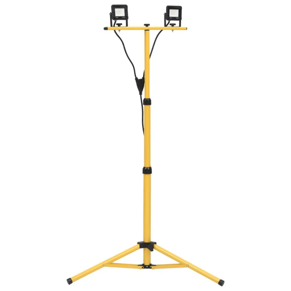 Projetor com iluminação LED e tripé 2x10 W branco helado