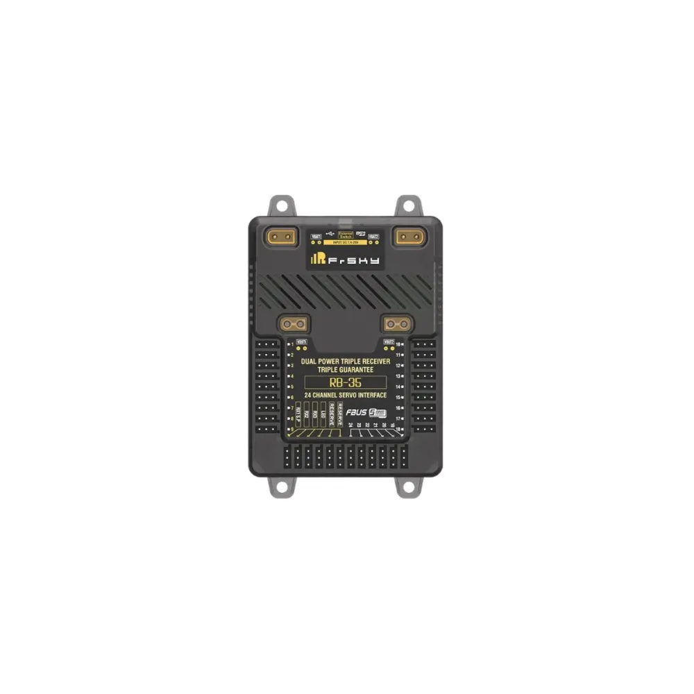 Redundância FrSky RB35 - Assiste indicação de LED externo saídas BEC duplas