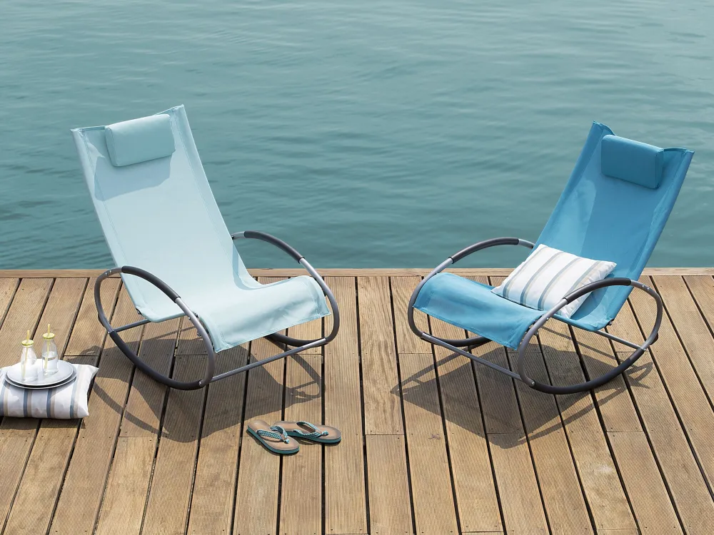 Rocking Sun Lounger Light Anil CAMPO