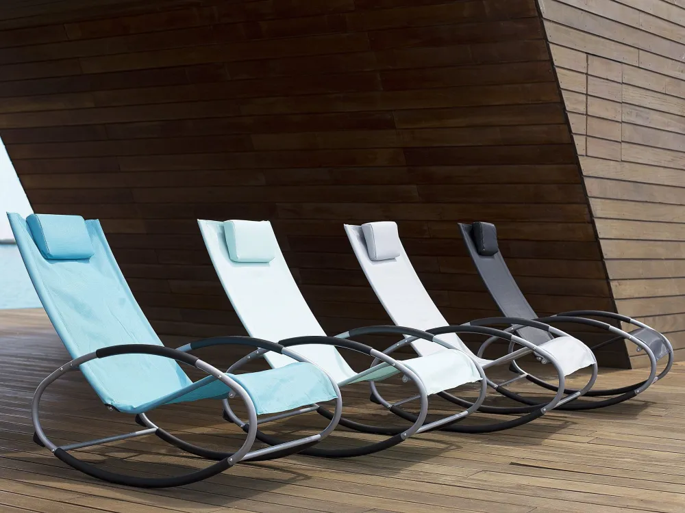 Rocking Sun Lounger Light Anil CAMPO