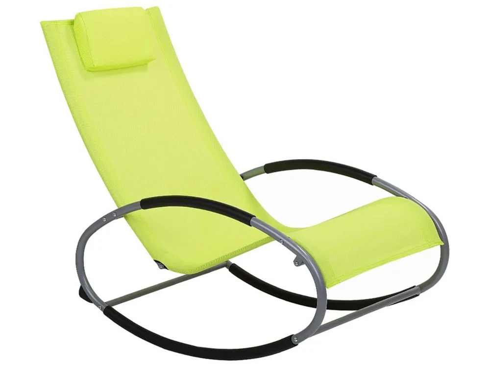 Rocking Sun Lounger Lime Jade CAMPO