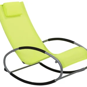 Rocking Sun Lounger Lime Jade CAMPO