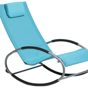 Rocking Sun Lounger Turquoise Marinho CAMPO