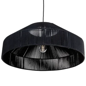 Rope Pendant Lamp Negro IGUAMO | Autônomo | Recarregável
