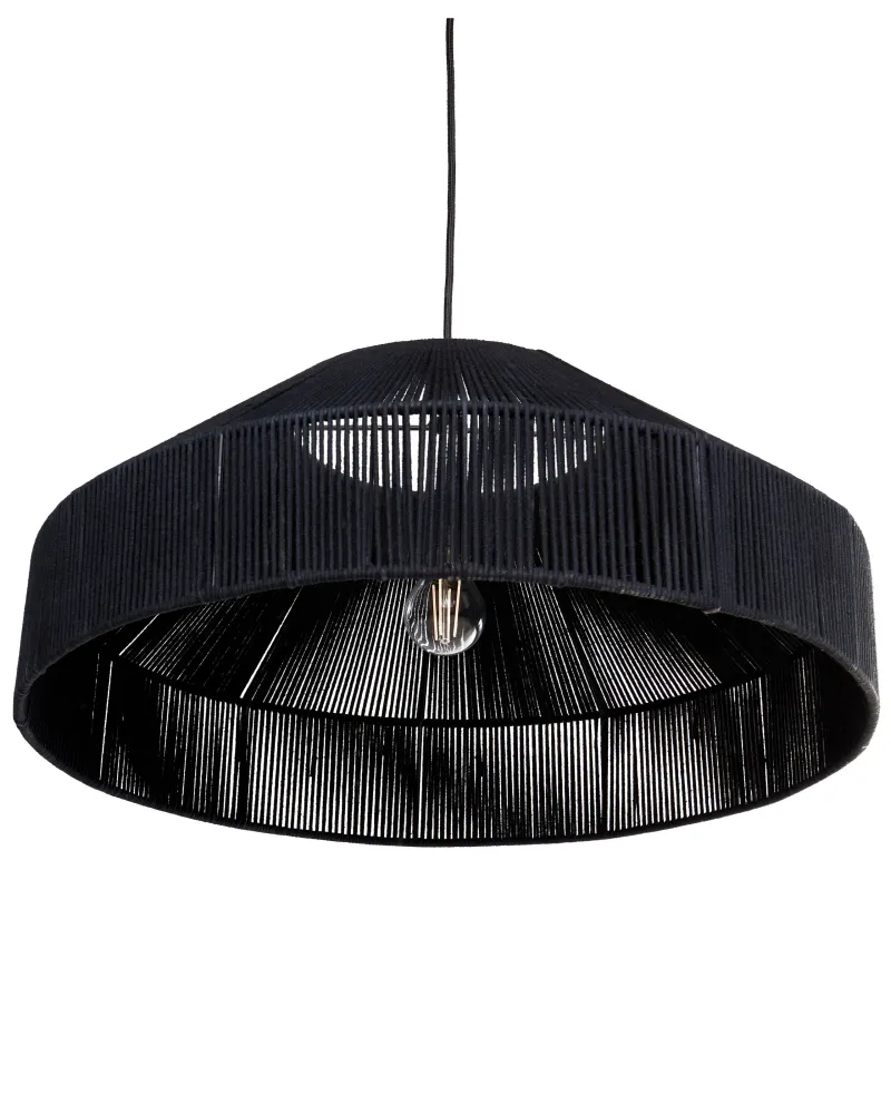 Rope Pendant Lamp Negro IGUAMO | Autônomo | Recarregável