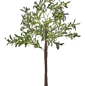 Árvore decorativa de Natal com LED para exterior verde 120 cm CELIONI