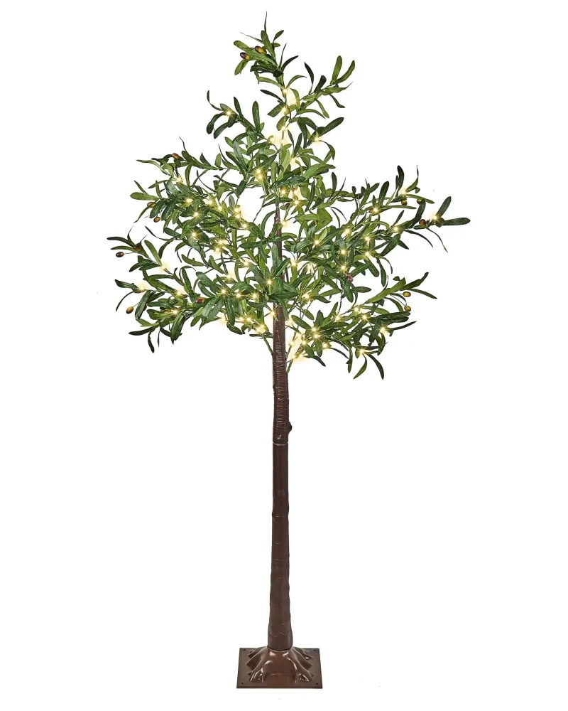 Árvore decorativa de Natal com LED para exterior verde 180 cm CELIONI