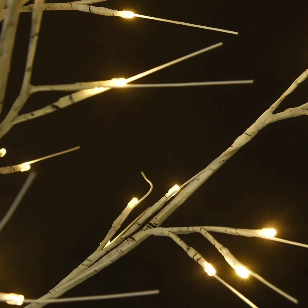 Árvore de Natal 200 LEDs salgueiro int./ext. 2,2m branco tórrido