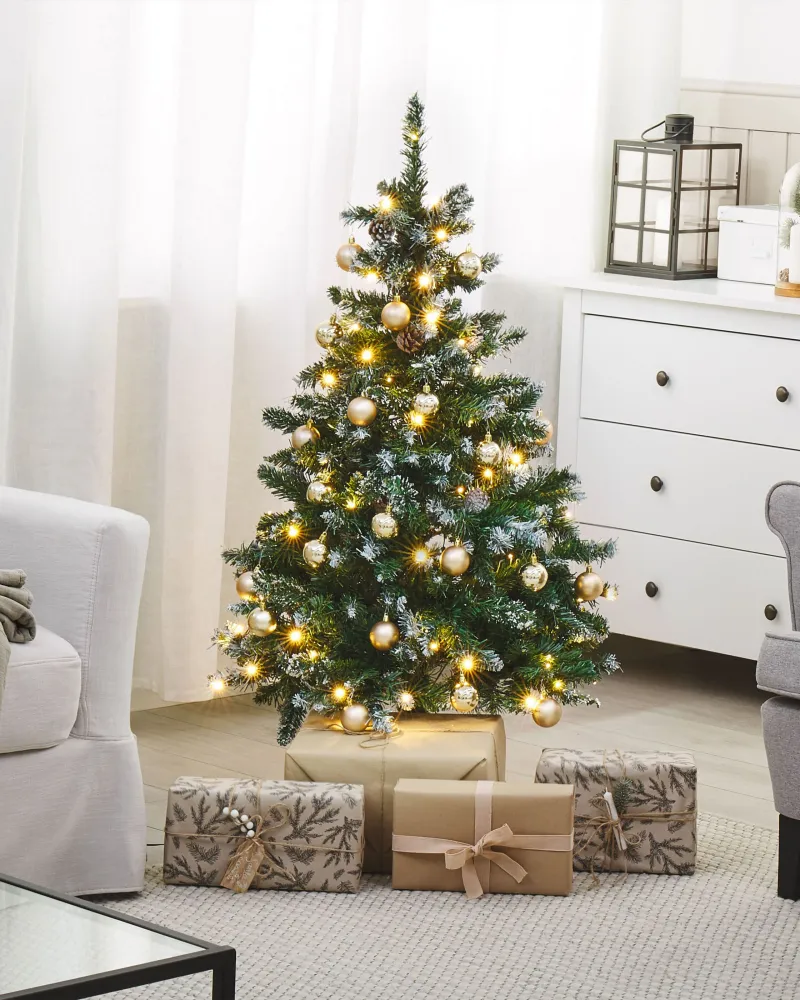 Árvore de natal pré-Iluminada 120 cm verde PALOMAR Cor Branca Fria 6000K