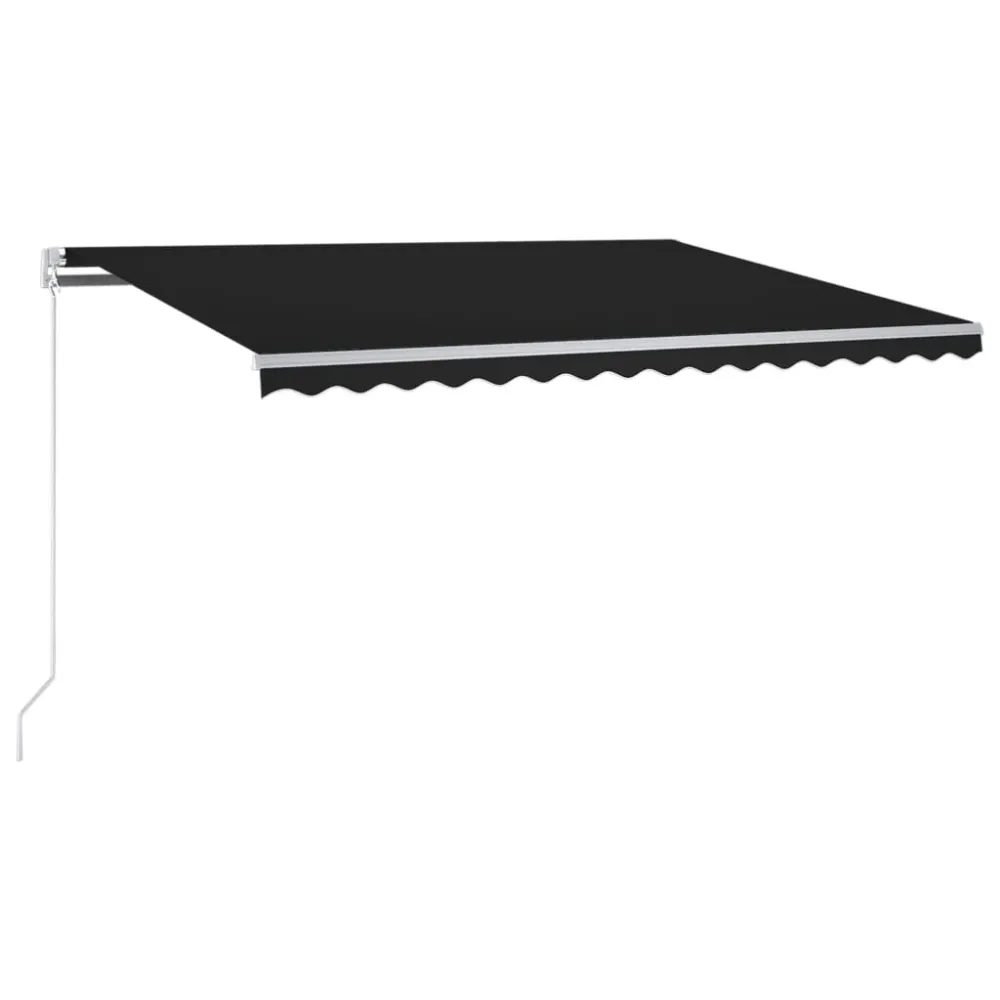 Toldo automático com LED e sensor de vento 300x250 cm antracite