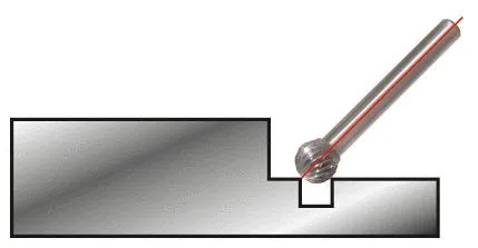 KS Tools Fresa esférica HM forma D, 3mm, 515.3281