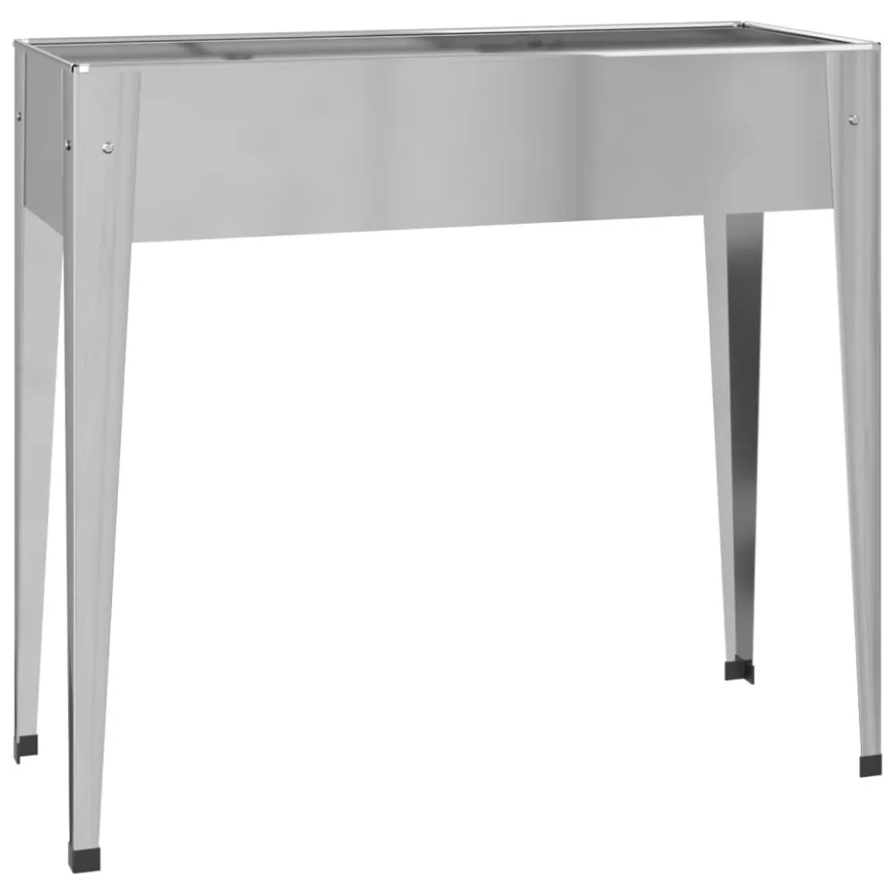 Vaso/floreira de jardim 100,5x40,5x90 cm ço galvanizado