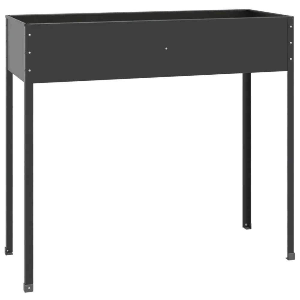 Vaso/floreira jardim 100,5x40,5x90 cm ço galvanizado antracite