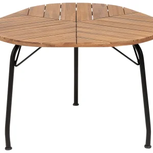 Acacia Garden Dining Table 103 x 106 cm Light Wood VARENNA