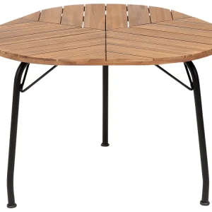 Acacia Garden Dining Table 103 x 106 cm Light Wood VARENNA