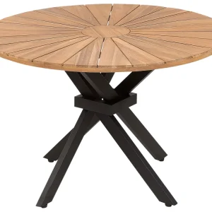 Acacia Garden Dining Table ⌀ 110 cm Light Wood CISSONE
