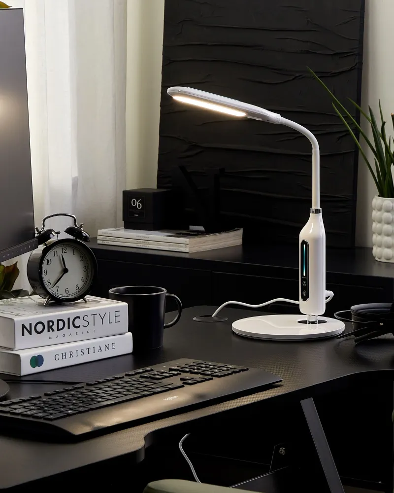Candeeiro de mesa LED branco CYGNUS