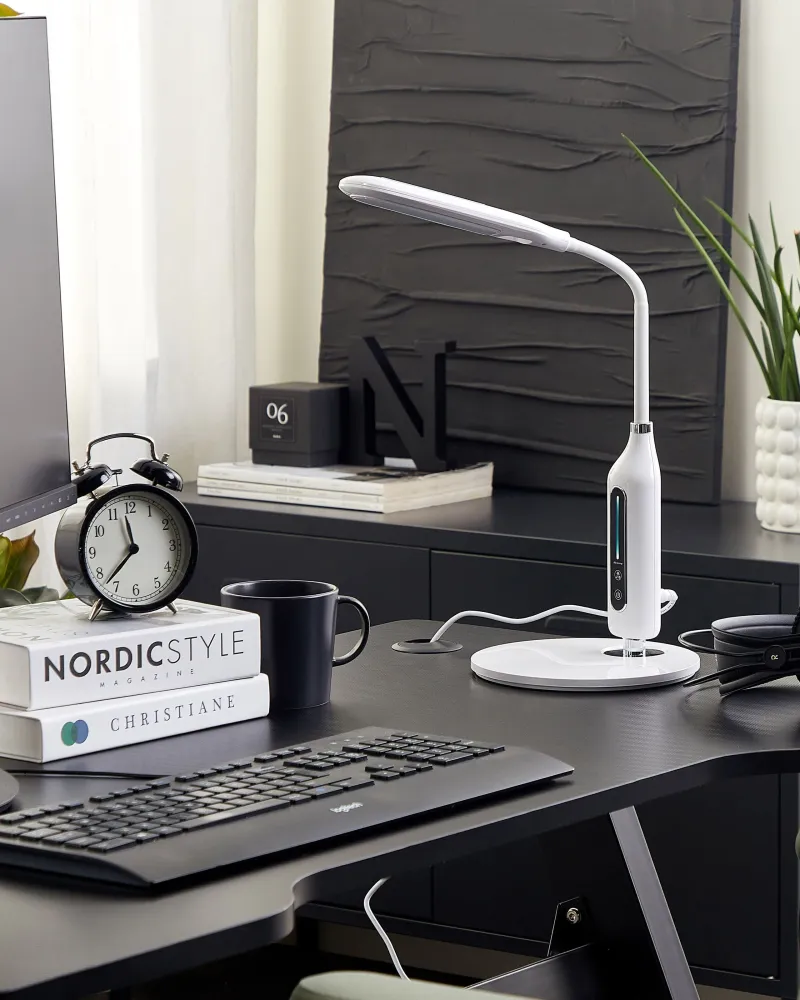 Candeeiro de mesa LED branco CYGNUS