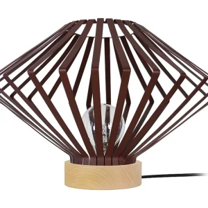 Candeeiro de mesa TOSEL CRAPAROLA tecido com fio bege D35 x H52 cm