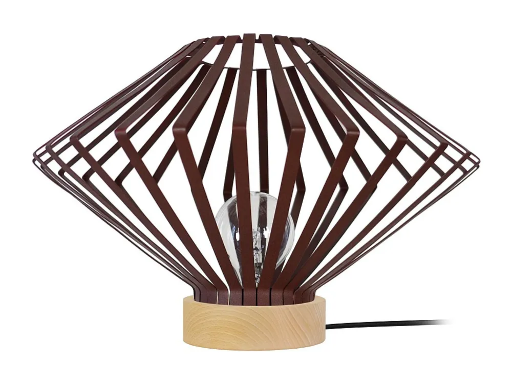 Candeeiro de mesa TOSEL CRAPAROLA tecido com fio bege D35 x H52 cm