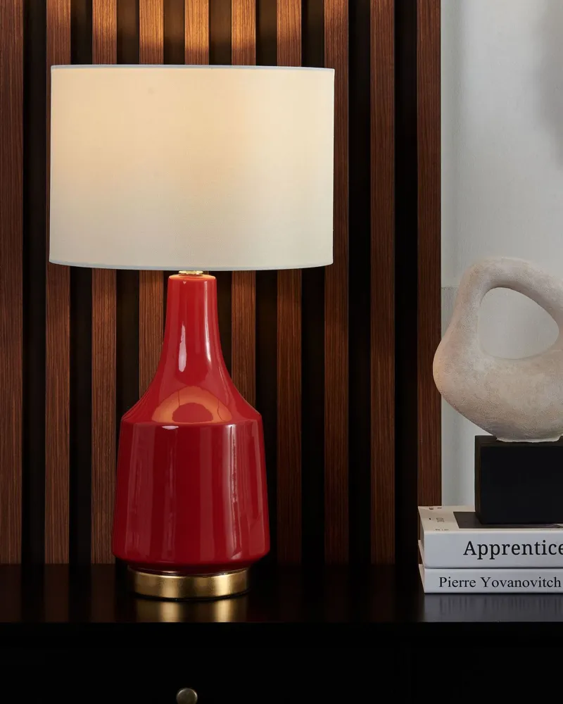 Ceramic Table Lamp Rubro TRIVERSA