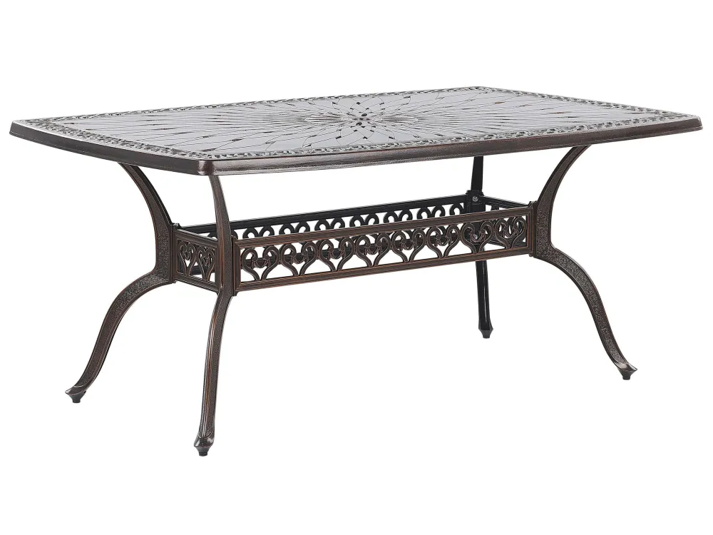 Garden Dining Table 165 x 102 cm Caramelo LIZZANO