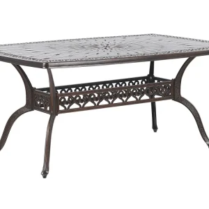 Garden Dining Table 165 x 102 cm Caramelo LIZZANO