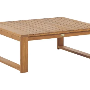 Mesa de centro em madeira de acácia certificada clara 90 x 75 cm TIMOR II