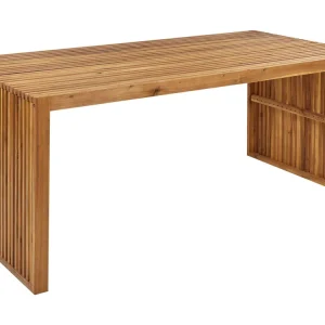 Mesa de jardim em madeira de acácia clara 180 x 90 cm SULZANO