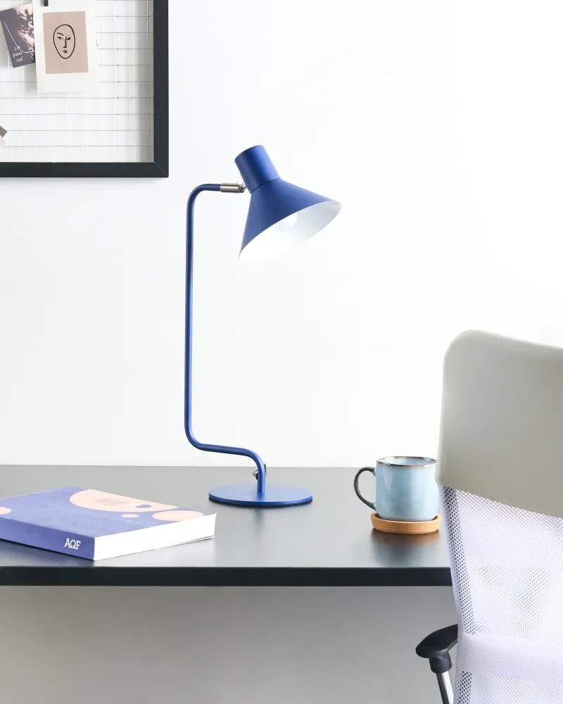 Metal Desk Lamp Blue RIMAVA