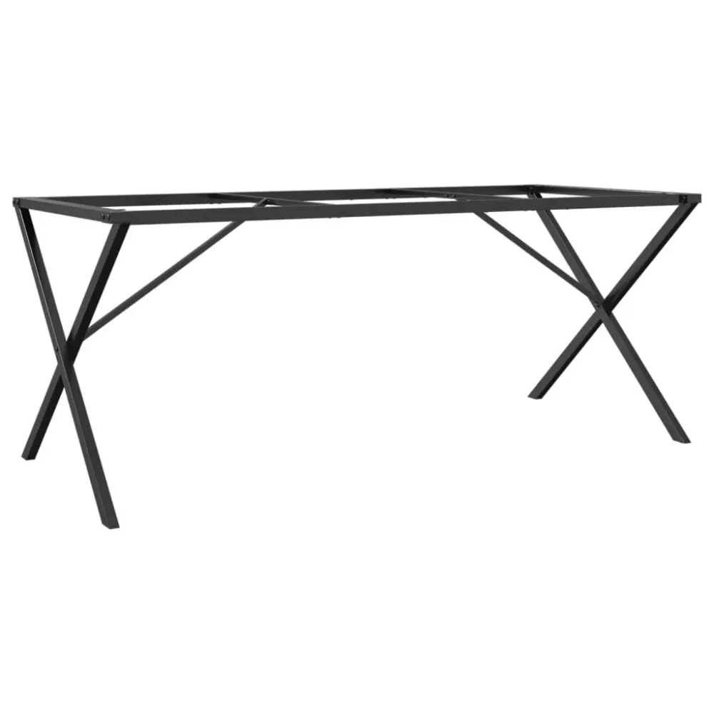 Pernas para mesa de jantar estrutura em X ferro fundido