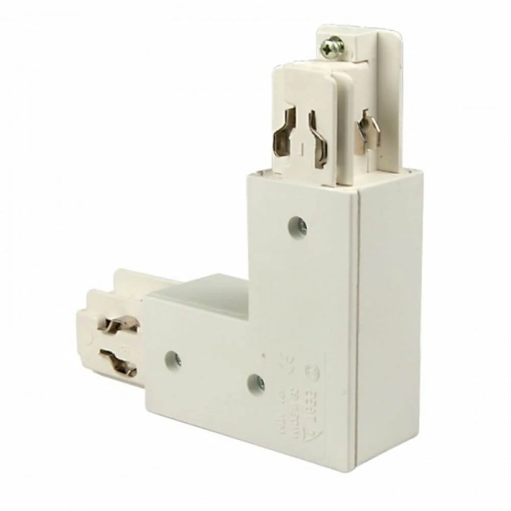 3-fases L-Connector dentro de 90 ° branco