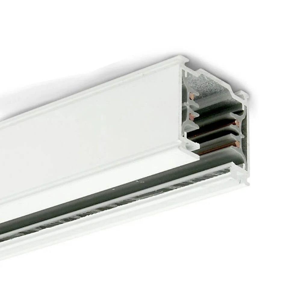 3-Fases Rail de energia 2m Branco