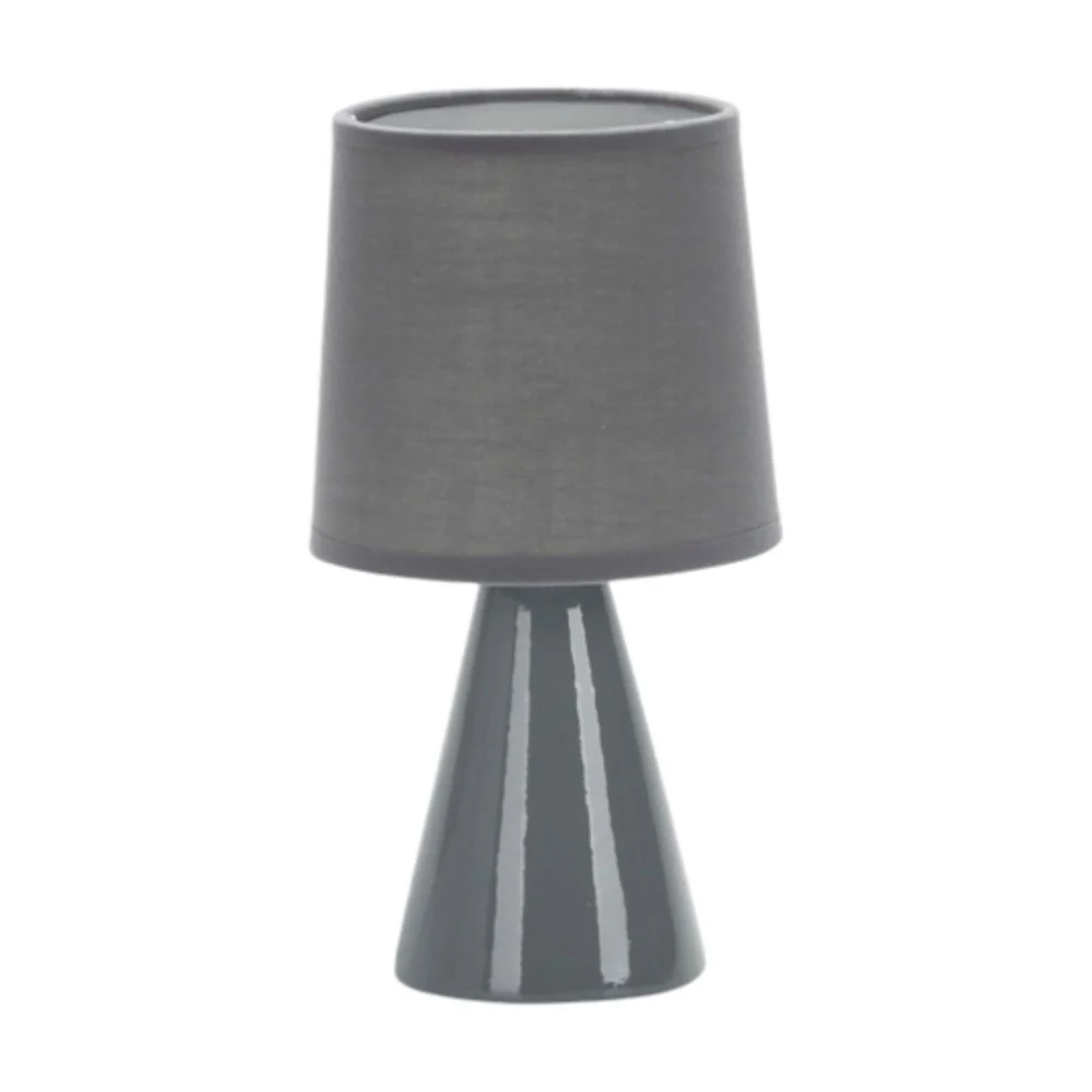 Abajur Ceramica Pottery E27 25cm Cinza
