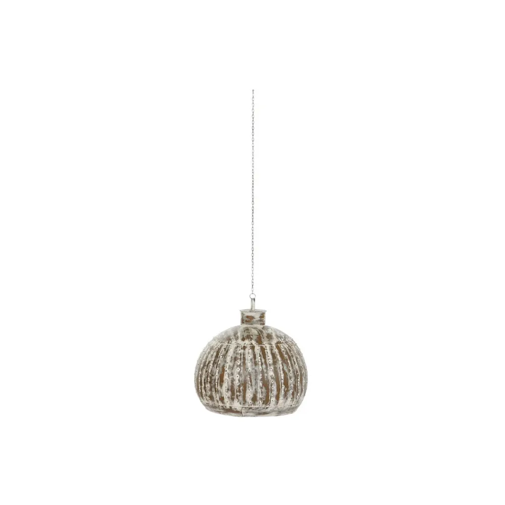 Abajur Home ESPRIT Cinzento claro Metal 60 x 60 x 60 cm