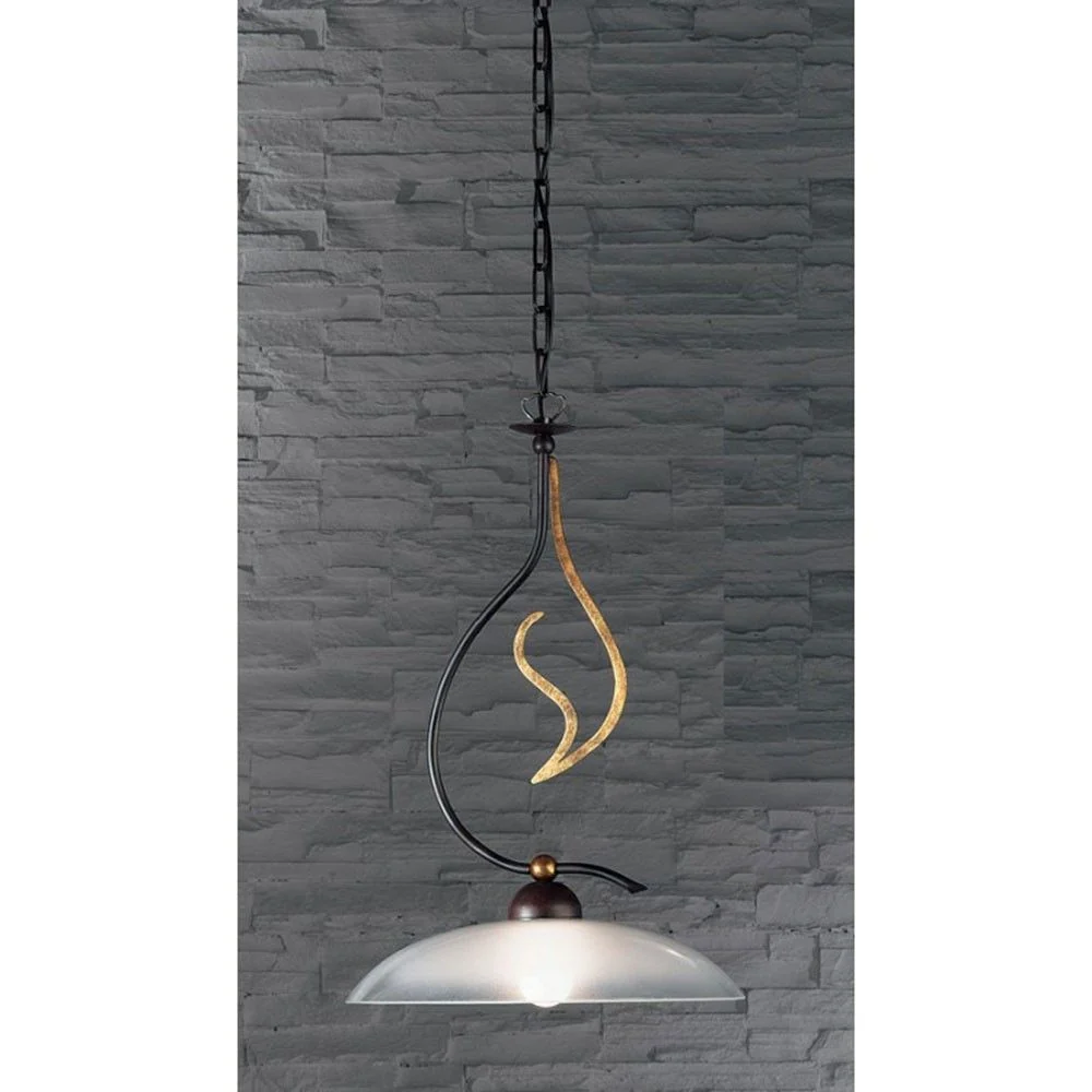 Amabile Pendulum Pequeno vidro branco Ø 40cm