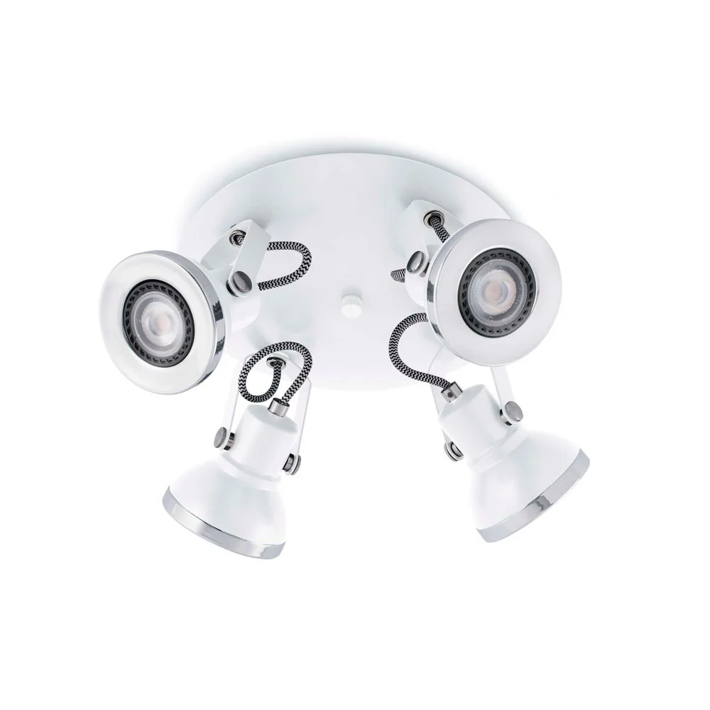 Anel de Spotlight de teto Ring-4 4-Flame White