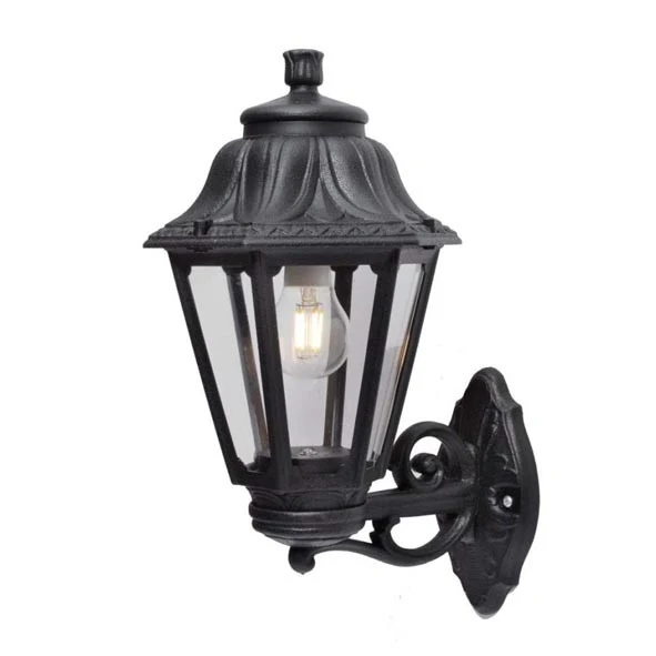 Aplique Exterior Bisso/Anna Preto E-27 Fumagalli