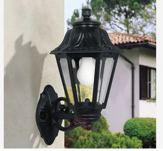 Aplique Exterior Bisso/Anna Preto E-27 Fumagalli
