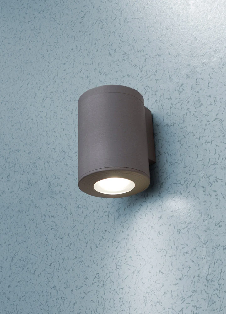 Aplique Exterior Franca 90 1L Cinza Fumagalli