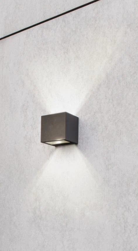 Aplique exterior parede led 2077.109.7ol antracite tromilux