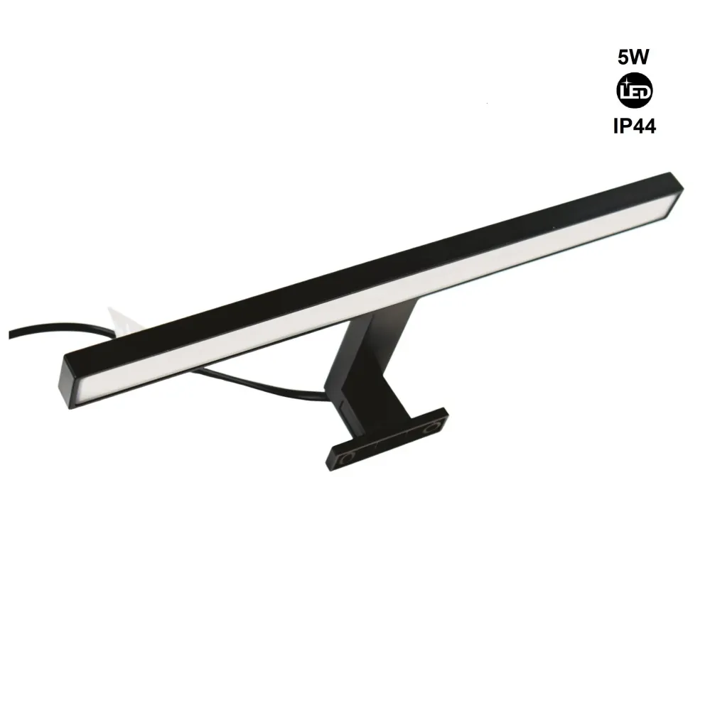 Aplique LED para espelho de casa de banho - 30cm - 5W | Montagem em espelho e armário