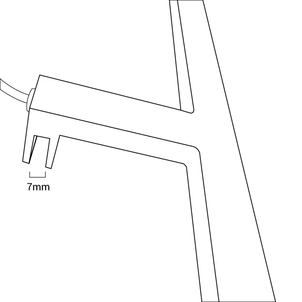 Aplique LED para espelho de casa de banho - 30cm - 5W | Montagem em espelho e armário