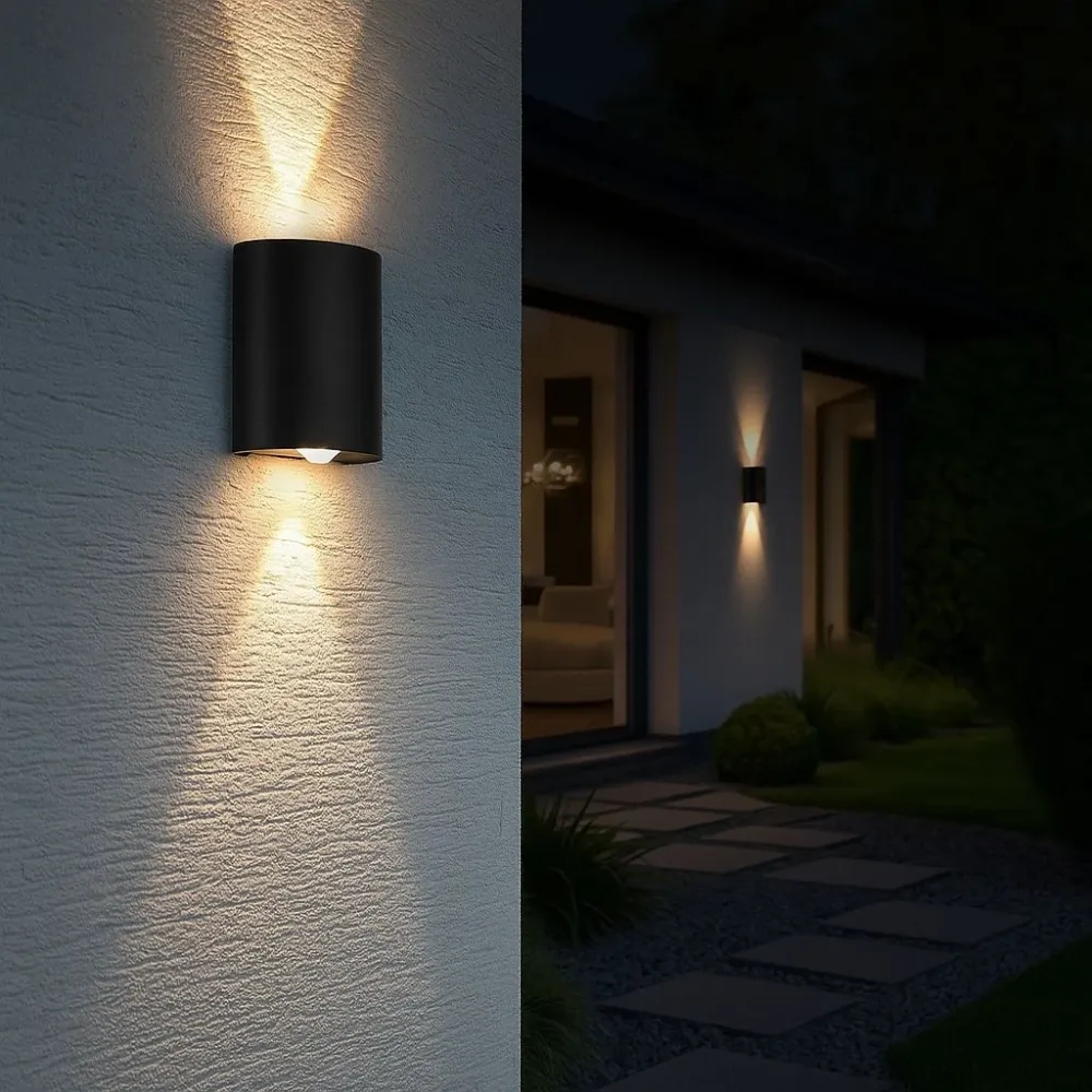 Aplique de parede exterior moderno LED bidirecional "Asas" - 6W - IP54