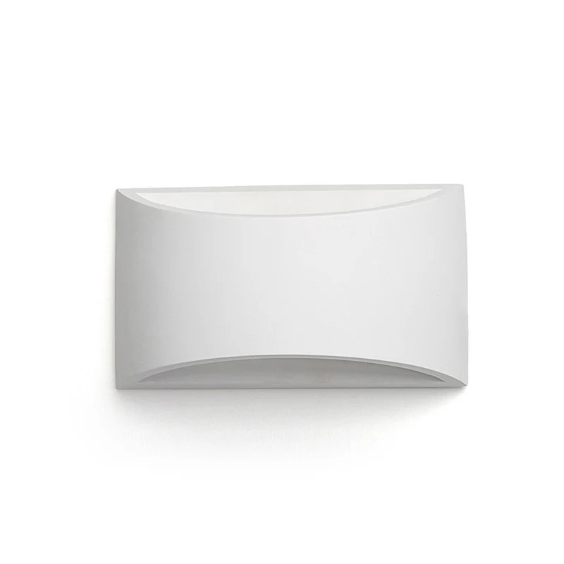 Aplique de parede em gesso "PEARL" - Frente e verso - G9
