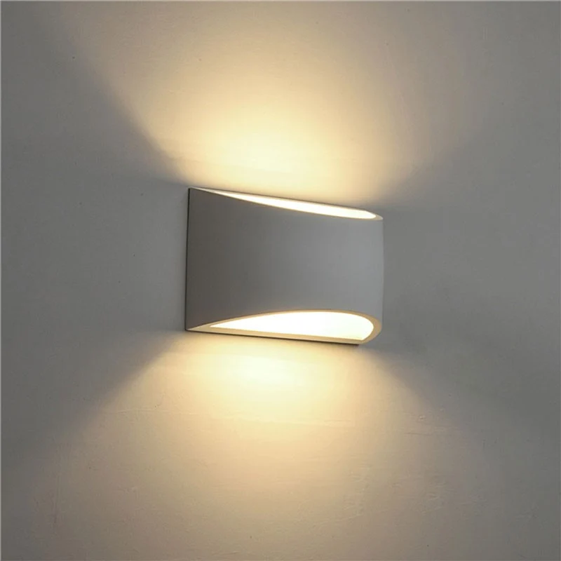 Aplique de parede em gesso "PEARL" - Frente e verso - G9